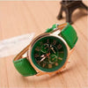 Wholesale Alloy Imitation Leather Strap Quartz Watch With Round Dial And Roman Numeral Scale Leisure Style
