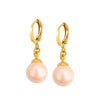 Wholesale Alloy Imitation Pearl Retro Geometric Earrings For Women With Electroplating