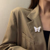 Wholesale Alloy Imitation Shell Butterfly Pearl Brooch With Wheat Ears Pattern For Women