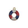 Wholesale Alloy Independence Day American Flag Cross Pendant Jewelry Accessories With Oil Dripping And Totem Pattern Minimalist Style