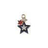 Wholesale Alloy Independence Day American Flag Cross Pendant Jewelry Accessories With Oil Dripping And Totem Pattern Minimalist Style