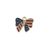 Wholesale Alloy Independence Day American Flag Cross Pendant Jewelry Accessories With Oil Dripping And Totem Pattern Minimalist Style