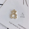 Wholesale Alloy Inlaid Jewelry Accessories With Bear And Rabbit Shapes For Earrings And Necklace