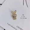 Wholesale Alloy Inlaid Jewelry Accessories With Bear And Rabbit Shapes For Earrings And Necklace