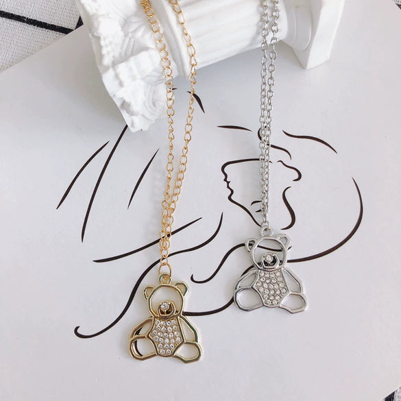 Wholesale Alloy Inlaid Jewelry Accessories With Bear And Rabbit Shapes For Earrings And Necklace