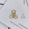Wholesale Alloy Inlaid Jewelry Accessories With Bear And Rabbit Shapes For Earrings And Necklace