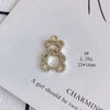 Wholesale Alloy Inlaid Jewelry Accessories With Bear And Rabbit Shapes For Earrings And Necklace