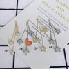 Wholesale Alloy Inlaid Star Earrings Jewelry Accessories With Electroplating