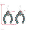 Wholesale Alloy Inlaid Turquoise Geometric Creative Exaggerated Women's Earrings