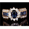 Wholesale Alloy Inlaid Zircon Ring With Flower Pattern And Electroplating Treatment For Women