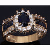 Wholesale Alloy Inlaid Zircon Ring With Flower Pattern And Electroplating Treatment For Women