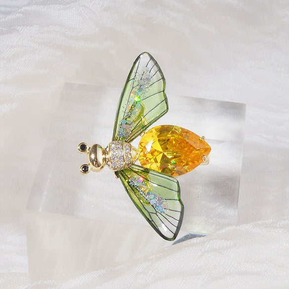 Wholesale Alloy Insect Pattern Electroplated Pin Brooch Natural Animal Style