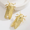 Wholesale Alloy Insect Stud Earrings Electroplating Vintage Personality Style For Women