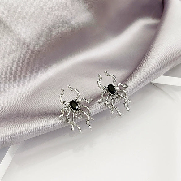 Wholesale Alloy Insects Inspired Electroplated Spider Ear Clip Earrings