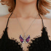Wholesale Alloy Insects Style Electroplating Butterfly Necklace For Women