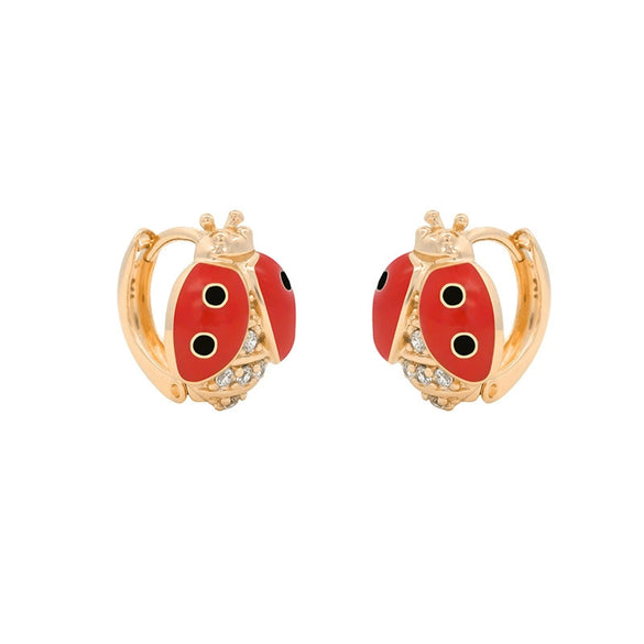 Wholesale Alloy Insectshaped Niche Design Electroplated Earrings