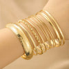 Wholesale Alloy Iron Geometric Style Electroplated Stacked Unisex Bracelet