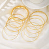 Wholesale Alloy Iron Geometric Style Electroplated Stacked Unisex Bracelet