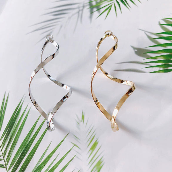 Wholesale Alloy Jewelry Accessories Color Retention Plating Twist Simple Earrings