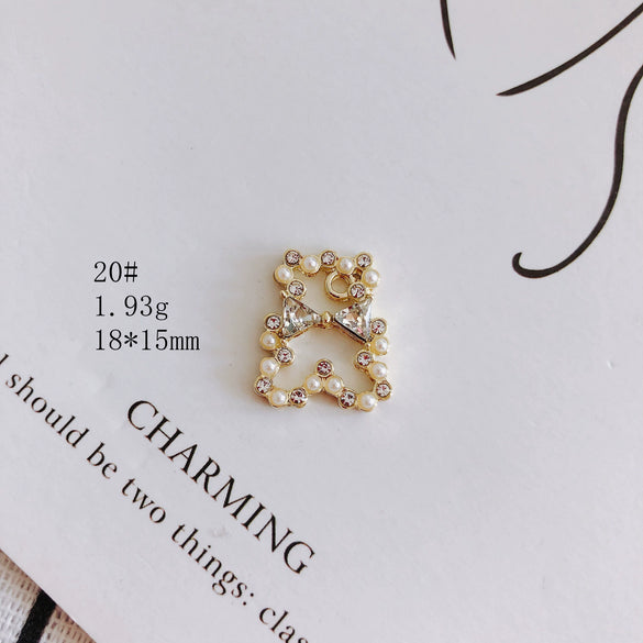 Wholesale Alloy Jewelry Accessories Electroplated With Small Bear Robot Shapes For Earrings And Necklace
