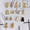 Wholesale Alloy Jewelry Accessories Electroplated With Small Bear Robot Shapes For Earrings And Necklace