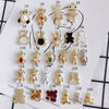 Wholesale Alloy Jewelry Accessories Electroplated With Small Bear Robot Shapes For Earrings And Necklace