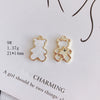 Wholesale Alloy Jewelry Accessories Electroplated With Small Bear Robot Shapes For Earrings And Necklace