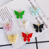 Wholesale Alloy Jewelry Accessories Simple Colorful Resin Butterfly Earrings Necklace With Environmental Protection Treatment