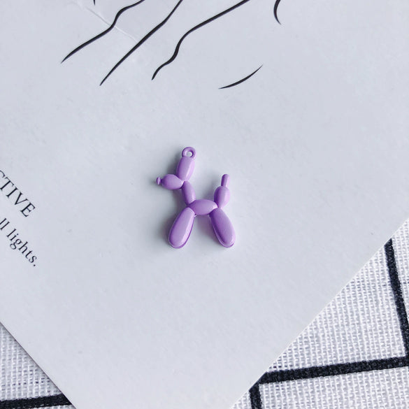 Wholesale Alloy Jewelry Accessories Spray Painted Abstract Puppy Earrings Pendant