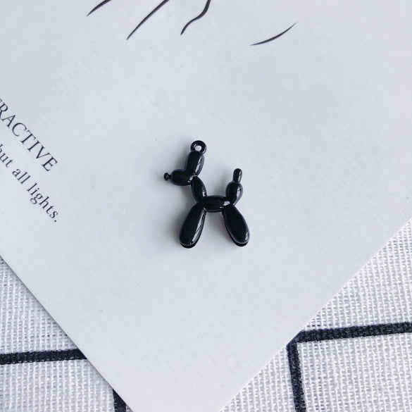 Wholesale Alloy Jewelry Accessories Spray Painted Abstract Puppy Earrings Pendant