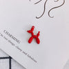 Wholesale Alloy Jewelry Accessories Spray Painted Abstract Puppy Earrings Pendant