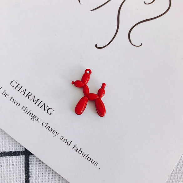 Wholesale Alloy Jewelry Accessories Spray Painted Abstract Puppy Earrings Pendant
