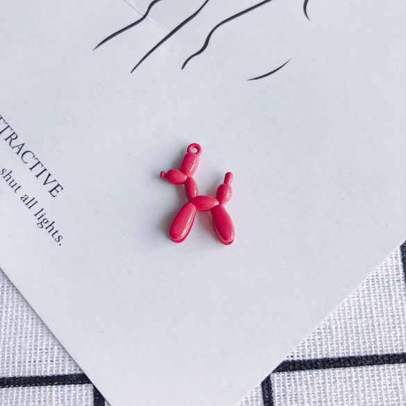 Wholesale Alloy Jewelry Accessories Spray Painted Abstract Puppy Earrings Pendant