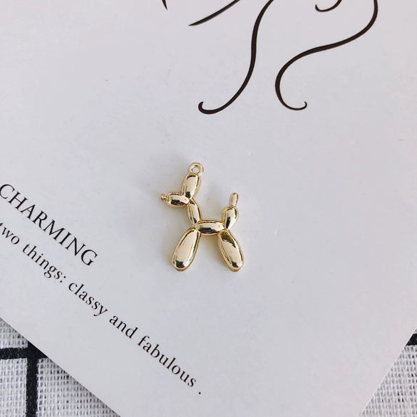 Wholesale Alloy Jewelry Accessories Spray Painted Abstract Puppy Earrings Pendant