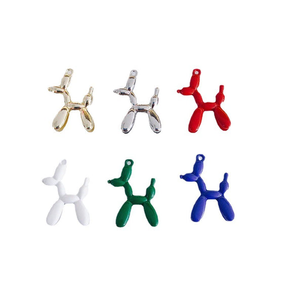 Wholesale Alloy Jewelry Accessories Spray Painted Abstract Puppy Earrings Pendant