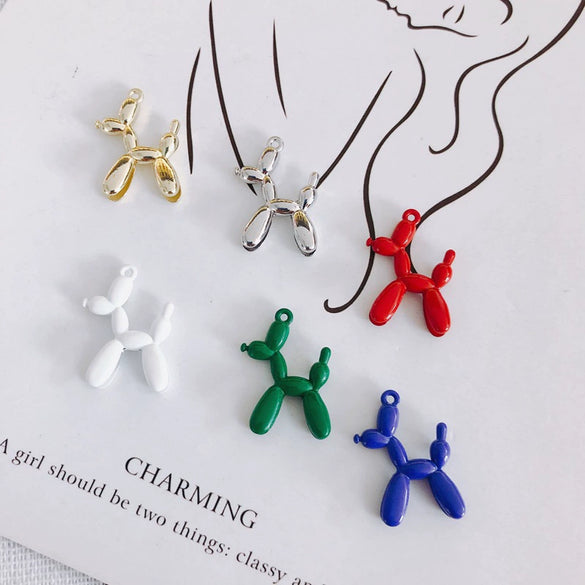 Wholesale Alloy Jewelry Accessories Spray Painted Abstract Puppy Earrings Pendant