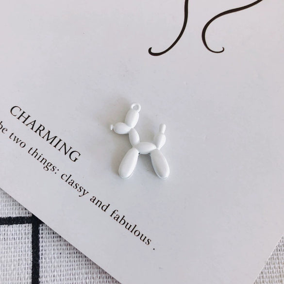 Wholesale Alloy Jewelry Accessories Spray Painted Abstract Puppy Earrings Pendant