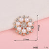 Wholesale Alloy Jewelry Accessories With Flower Pattern And Electroplating Treatment For Mobile Phone Shell Stick Drill Five Petal Flower And Snowflake Design