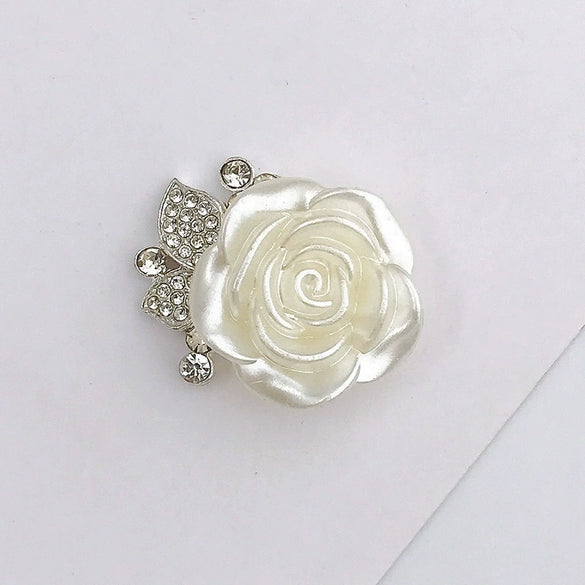 Wholesale Alloy Jewelry Accessories With Flower Pattern And Electroplating Treatment For Mobile Phone Shell Stick Drill Five Petal Flower And Snowflake Design