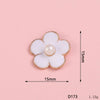 Wholesale Alloy Jewelry Accessories With Flower Pattern And Electroplating Treatment For Mobile Phone Shell Stick Drill Five Petal Flower And Snowflake Design