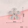 Wholesale Alloy Jewelry Accessories With Flower Pattern And Electroplating Treatment For Mobile Phone Shell Stick Drill Five Petal Flower And Snowflake Design