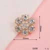 Wholesale Alloy Jewelry Accessories With Flower Pattern And Electroplating Treatment For Mobile Phone Shell Stick Drill Five Petal Flower And Snowflake Design