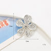 Wholesale Alloy Jewelry Accessories With Flower Pattern And Electroplating Treatment For Mobile Phone Shell Stick Drill Five Petal Flower And Snowflake Design