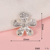 Wholesale Alloy Jewelry Accessories With Flower Pattern And Electroplating Treatment For Mobile Phone Shell Stick Drill Five Petal Flower And Snowflake Design