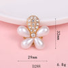 Wholesale Alloy Jewelry Accessories With Flower Pattern And Electroplating Treatment For Mobile Phone Shell Stick Drill Five Petal Flower And Snowflake Design