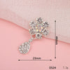 Wholesale Alloy Jewelry Accessories With Flower Pattern And Electroplating Treatment For Mobile Phone Shell Stick Drill Five Petal Flower And Snowflake Design