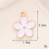 Wholesale Alloy Jewelry Accessories With Flower Pattern And Electroplating Treatment For Mobile Phone Shell Stick Drill Five Petal Flower And Snowflake Design