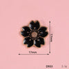 Wholesale Alloy Jewelry Accessories With Flower Pattern And Electroplating Treatment For Mobile Phone Shell Stick Drill Five Petal Flower And Snowflake Design