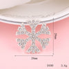 Wholesale Alloy Jewelry Accessories With Flower Pattern And Electroplating Treatment For Mobile Phone Shell Stick Drill Five Petal Flower And Snowflake Design