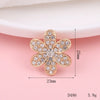 Wholesale Alloy Jewelry Accessories With Flower Pattern And Electroplating Treatment For Mobile Phone Shell Stick Drill Five Petal Flower And Snowflake Design